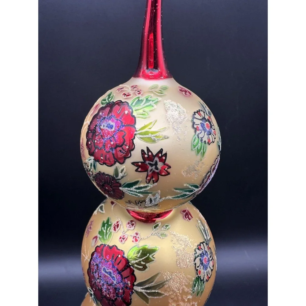 1999 CHRISTOPHER RADKO HOLIDAY BLOSSOM FINIAL 99-154-0‎ 14